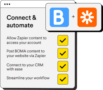 BOMA Zapier integration